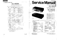 Technics - SU-8022 - Service manual 